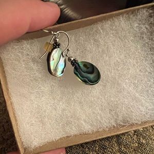 Sterling Silver Abalone earrings Barse